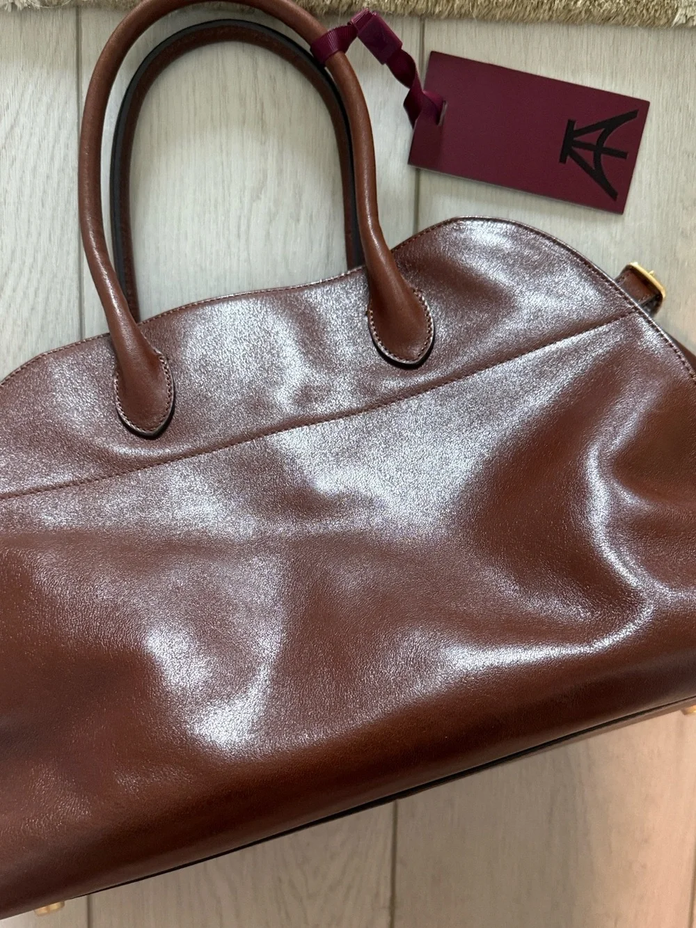 Atorie jazz q cowhide Tote / Top-Handle Satchel new with tags